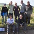 Some of the 2012 volunteers enjoy a photo opportunity.
