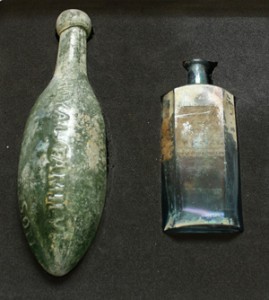 A torpedo bottle & medicine bottle - image: ORNC