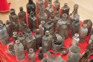 Some of the many bottles recovered - image: ORNC