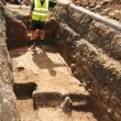 Medieval remains uncovered on the site. Image: University of Leicester