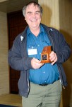 Keith Parfitt, of Canterbury Archaeological Trust, who won this year's prize for Rescue Dig of the Year, for the Trust's work at Folkestone Roman villa, presented at the prestigious Current Archaeology Awards