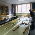 Participants conducting their first full skeletal layout