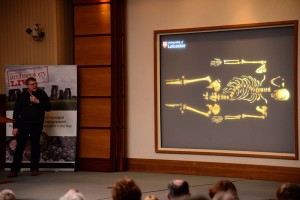 Richard Buckley takes CA conference attendees through the discovery of Richard III's remains. Image: 