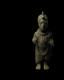 Brass figure of an Ooni (king) of Ife. Ita Yemoo, Ife. Late 13th-early 15th century.  © National Commission for Museums and Monuments, Nigeria.